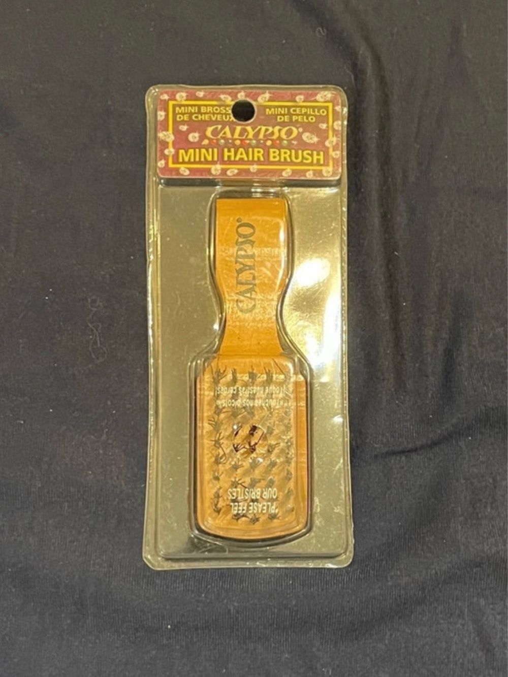 Calypso Mini Travel Wooden Hair Brush Pocket Size (Brand New)